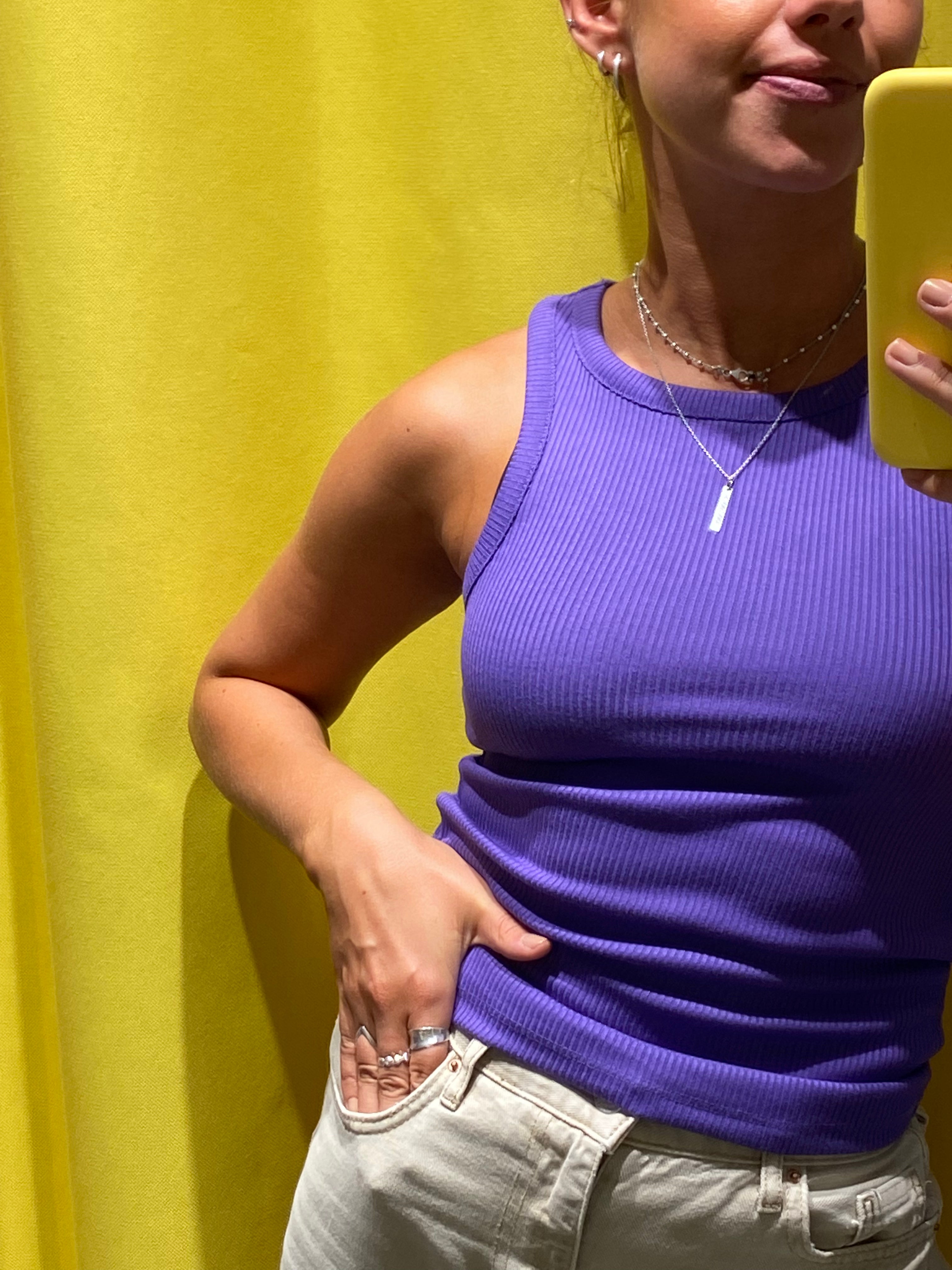 PCPESTINA Tank Top - Ultra Violet